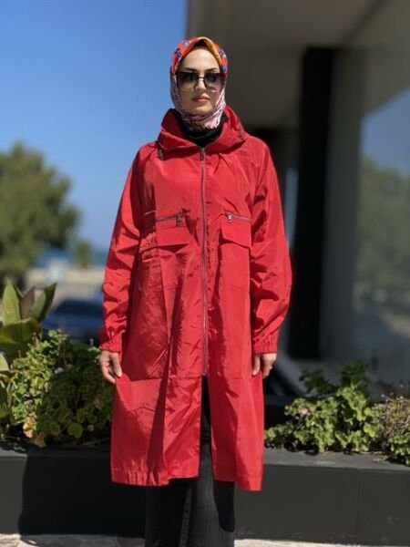 İnvee Fermaurlı Yağmurluk / Kap 6299 KIRMIZI - 1