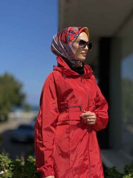 İnvee Fermaurlı Yağmurluk / Kap 6299 KIRMIZI - 1