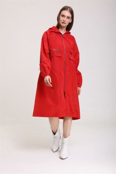 İnvee Fermaurlı Yağmurluk / Kap 6299 KIRMIZI - 1