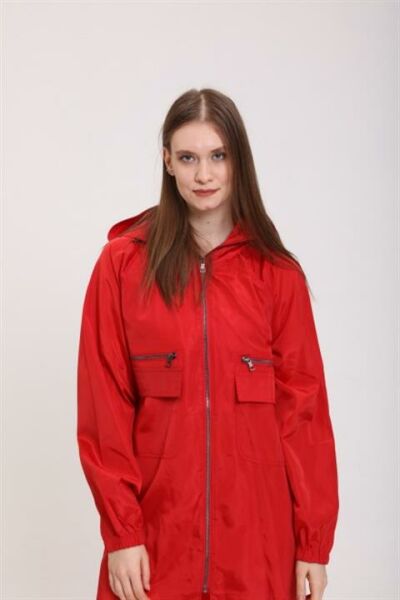 İnvee Fermaurlı Yağmurluk / Kap 6299 KIRMIZI - 1