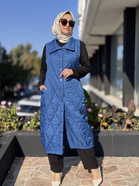 İnvee Triko Detaylı Kapitone Yelek 6916