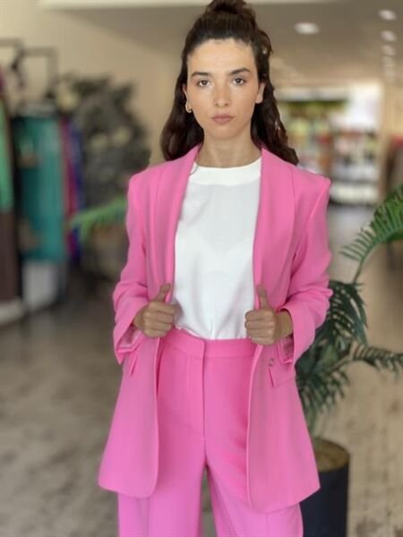 SENNA Lucinda Pembe Ceket/Pantolon Takım 9047S23 PEMBE - 38