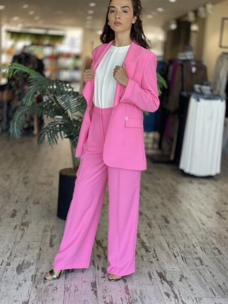 SENNA Lucinda Pembe Ceket/Pantolon Takım 9047S23 PEMBE - 38
