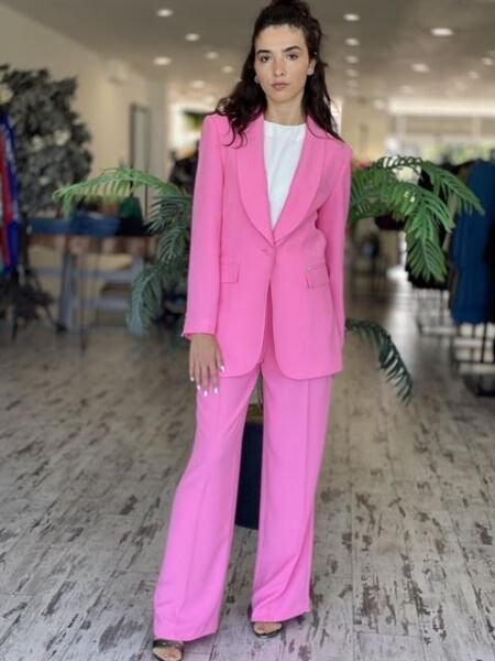 SENNA Lucinda Pembe Ceket/Pantolon Takım 9047S23 PEMBE - 38