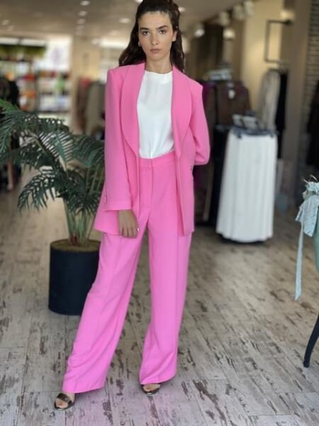 SENNA Lucinda Pembe Ceket/Pantolon Takım 9047S23 PEMBE - 38