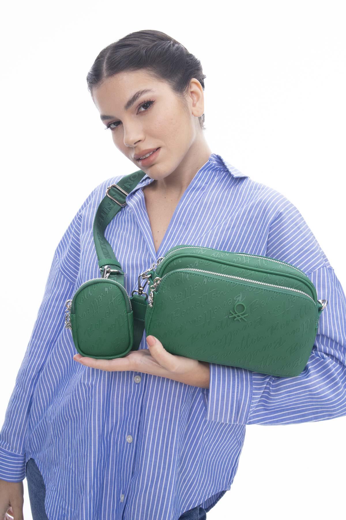 Benetton Çift Gözlü Çapraz Çanta BNT1153