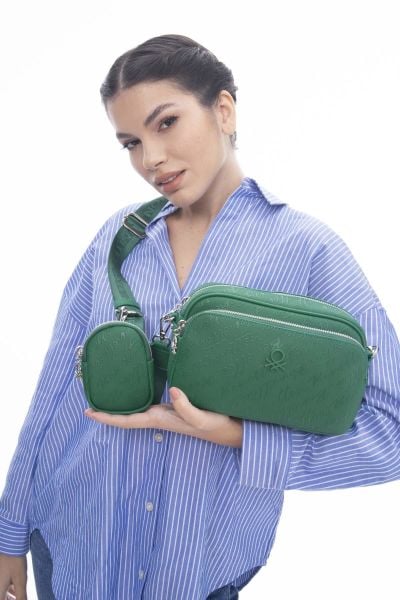 Benetton Çift Gözlü Çapraz Çanta BNT1153
