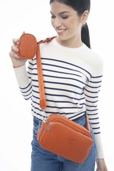 Benetton Çift Gözlü Çapraz Çanta BNT1153