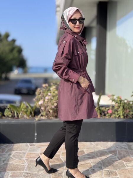 Almarwah Hakim Yaka Apoletli Yağmurluk/ Kap 404987