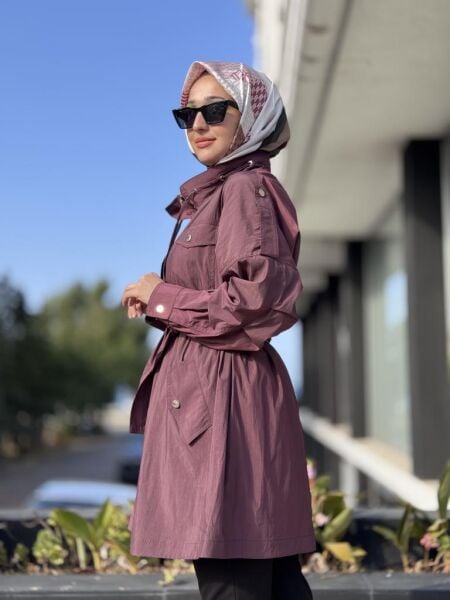 Almarwah Hakim Yaka Apoletli Yağmurluk/ Kap 404987