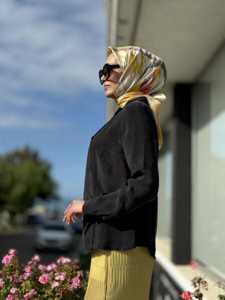 Misswhence Yandan Düğmeli Cupra İpek Ceket / Gömlek 35208