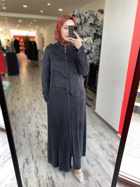 Almarwah Önü Detaylı Fermuarlı Cupra Kap 404940