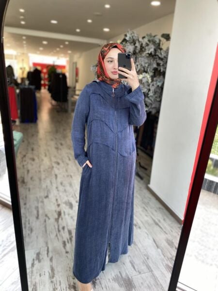 Almarwah Önü Detaylı Fermuarlı Cupra Kap 404940