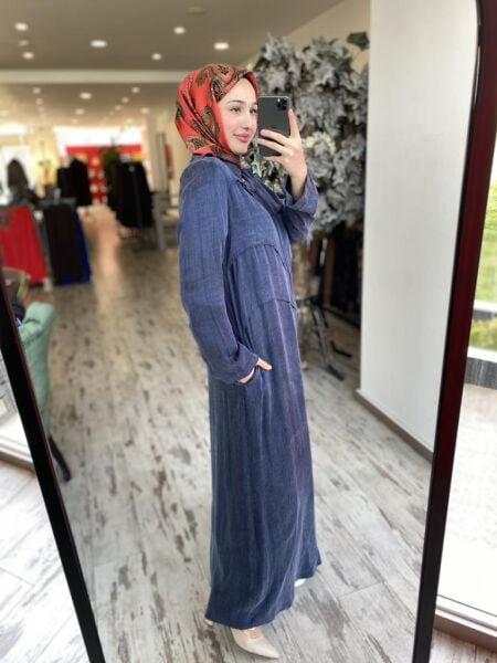 Almarwah Önü Detaylı Fermuarlı Cupra Kap 404940 BORDO - 1