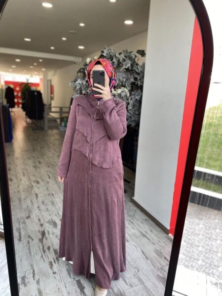 Almarwah Önü Detaylı Fermuarlı Cupra Kap 404940