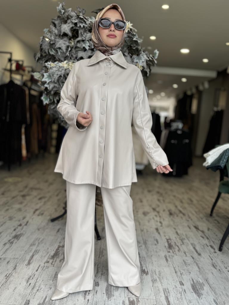 Vuu Cep Detaylı Deri Pantolon 24FW1V126