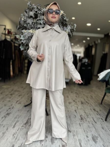 Vuu Cep Detaylı Deri Pantolon 24FW1V126