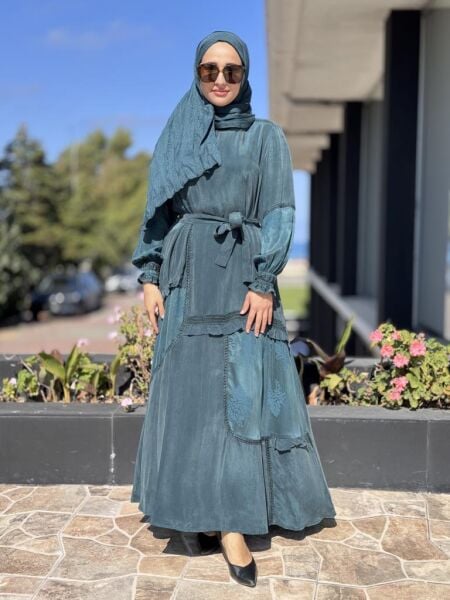 Misswhence Cupra İpek Elbise 38818