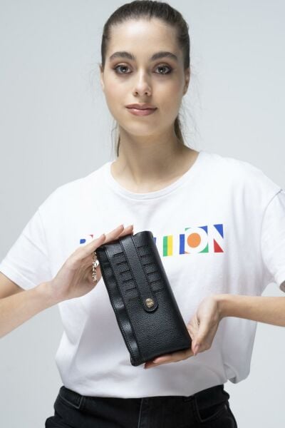 Benetton Yumuşak Deri Fermuarlı Cüzdan / Kartlık BNT667