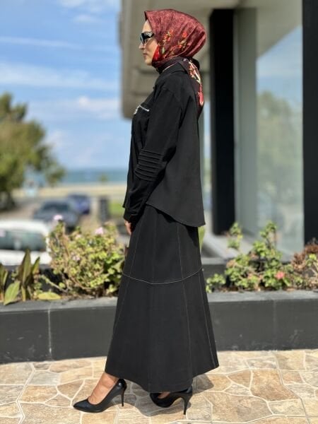 Misswhence Düğmeli Kot Ceket 36403