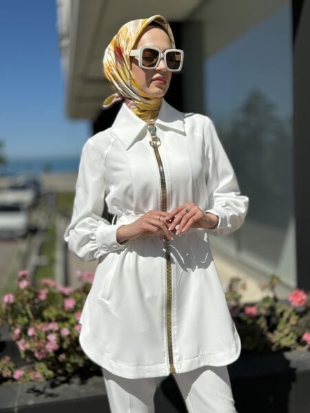 Qupra Fermuarlı Ceket  Pantolon Takım QAY62097