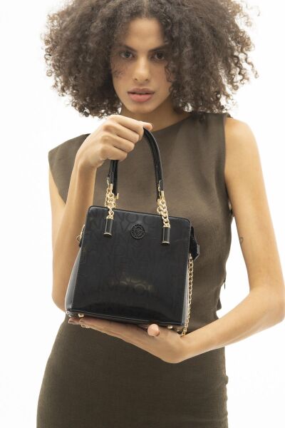 Valentino Orlandi Çanta (VLT 072) Rugan Siyah