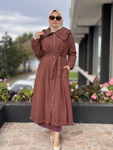 Misswhence Fermuarlı Tafta Pardesü 38508