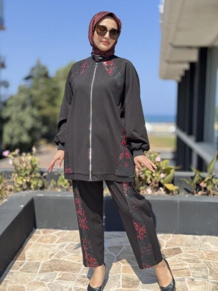 Ghisa İşleme Detaylı Kap Pantolon Takım 3200