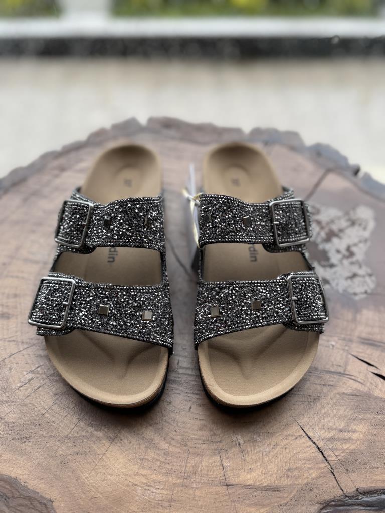 Pierre Cardin Taş Detaylı Tokula Terlik PC7552 PLATİN - 38