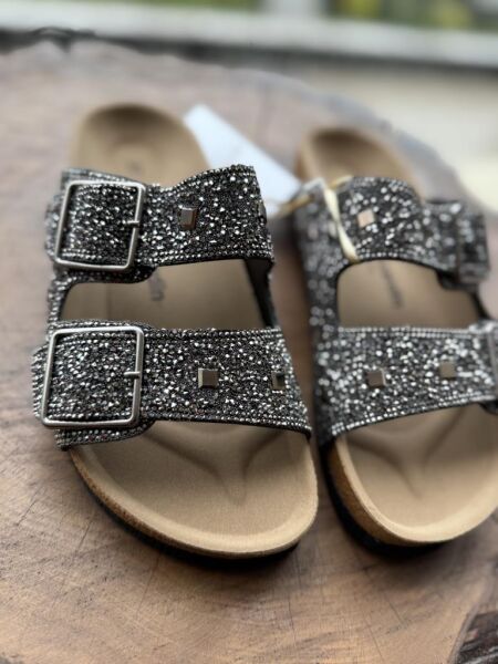 Pierre Cardin Taş Detaylı Tokula Terlik PC7552 PLATİN - 38