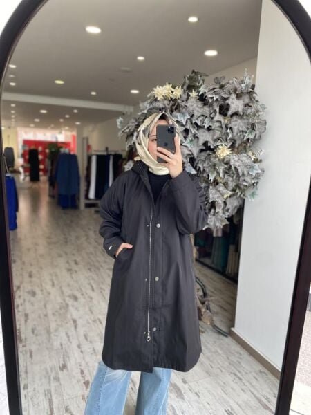 İnvee Çıtçıt ve Fermuar Detaylı Yağmurluk 7064