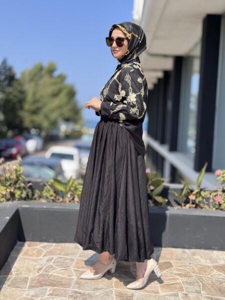 Ghisa Vual Kumaş Nakışlı Gömlek Balon Etek Takım 1864