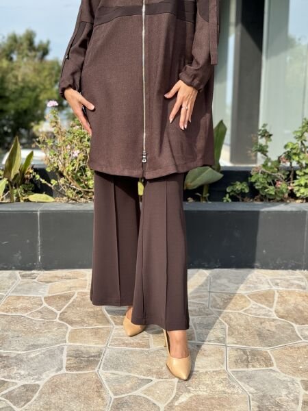 Misswhence Önü Dikişli Örme Pantolon 36101