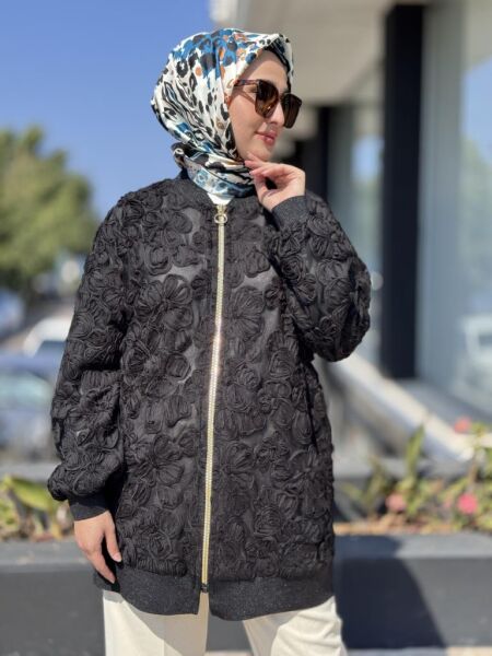 Ghisa Organze Bomber Ceket 3206