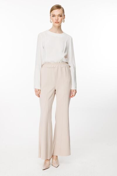 Ghisa Beli Lastikli İspanyol Pantolon 8628