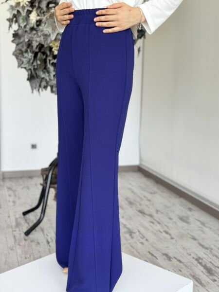 Ghisa Beli Lastikli İspanyol Pantolon 8628