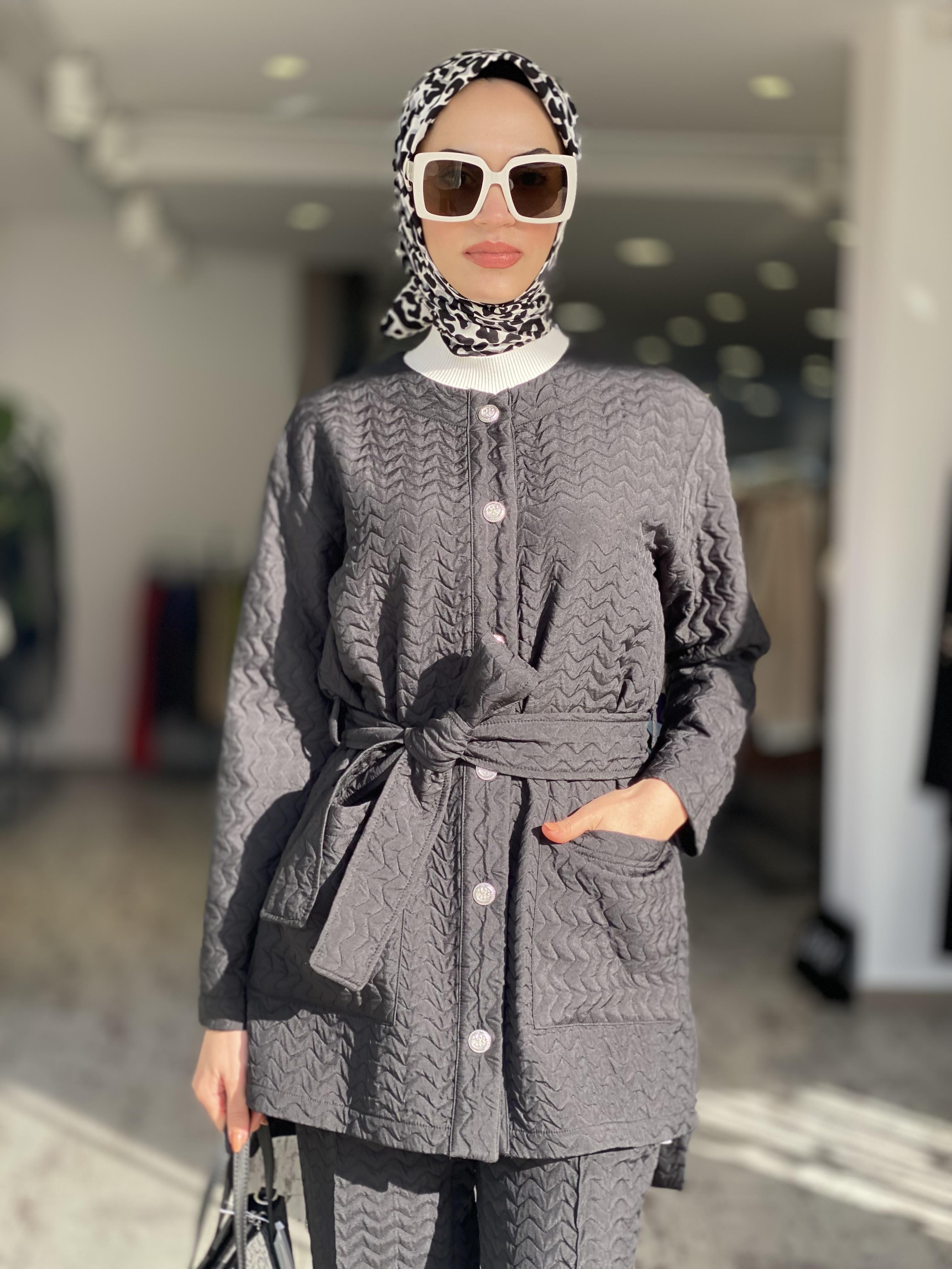 Qupra Kapitone Ceket Pantolon Takım QAV52089