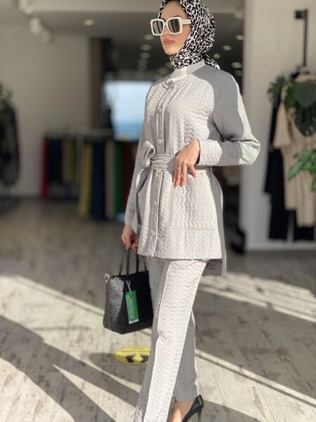 Qupra Kapitone Ceket Pantolon Takım QAV52089