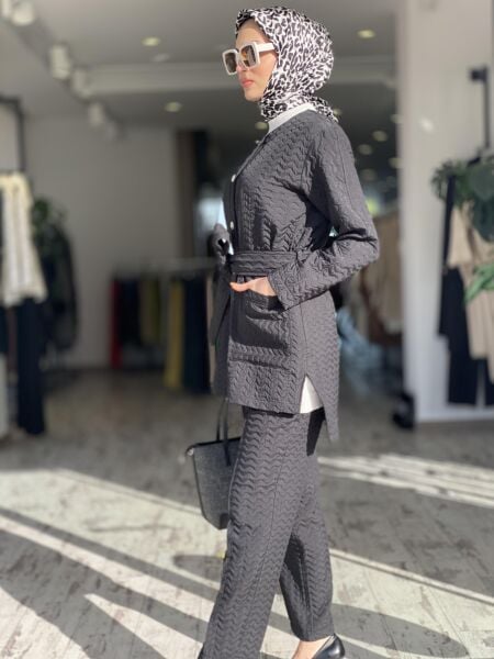 Qupra Kapitone Ceket Pantolon Takım QAV52089