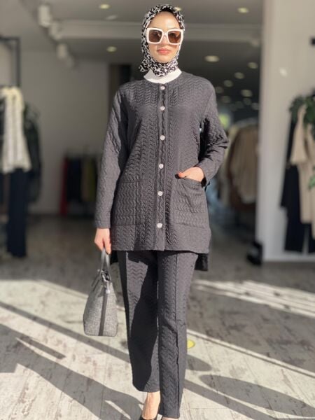 Qupra Kapitone Ceket Pantolon Takım QAV52089