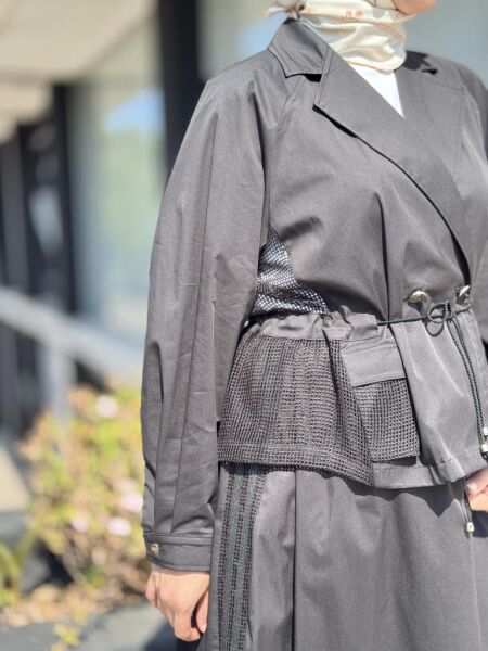 Ghisa File Detaylı Ceket Etek Takım 3269