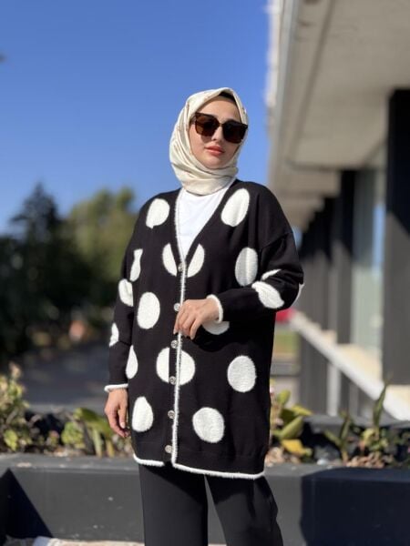 Ghisa Puantiyeli Triko Hırka 3085