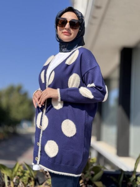 Ghisa Puantiyeli Triko Hırka 3085