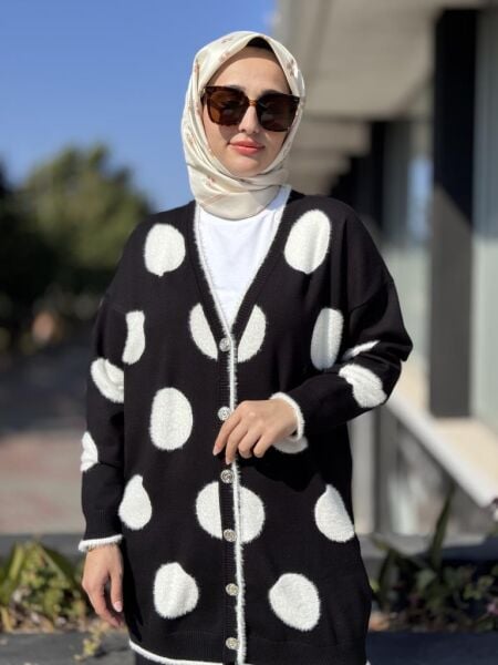 Ghisa Puantiyeli Triko Hırka 3085