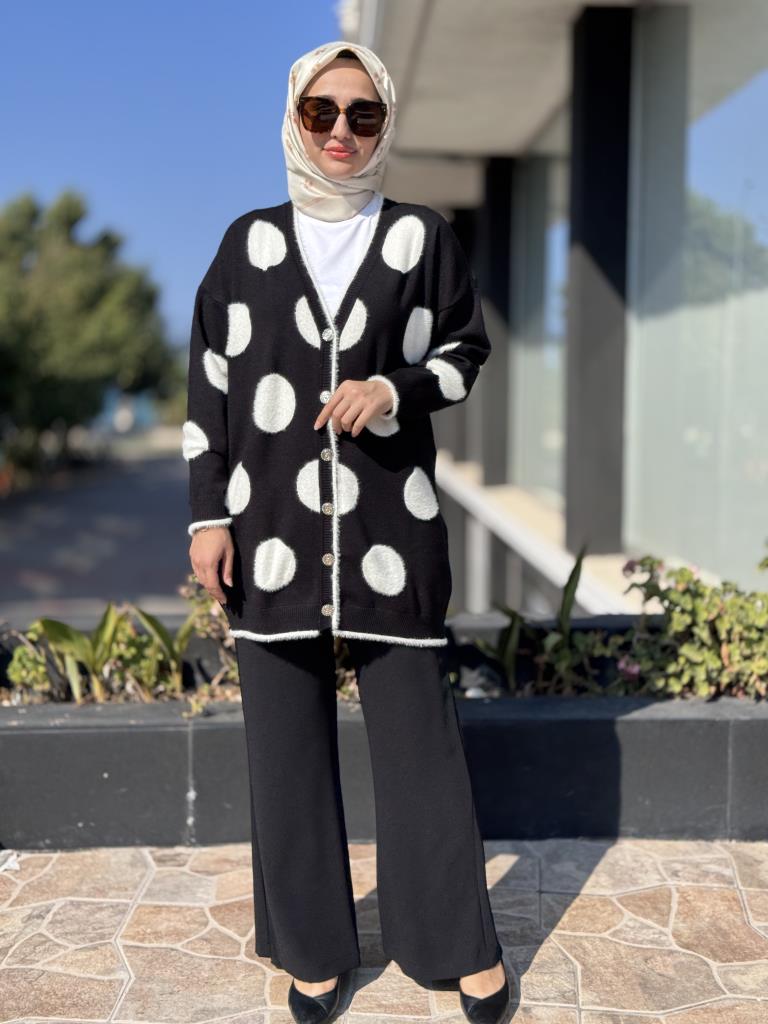 Ghisa Puantiyeli Triko Hırka 3085