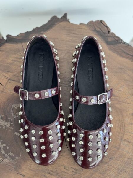 Majensia Kristal Taşlı Deri Babet 151228