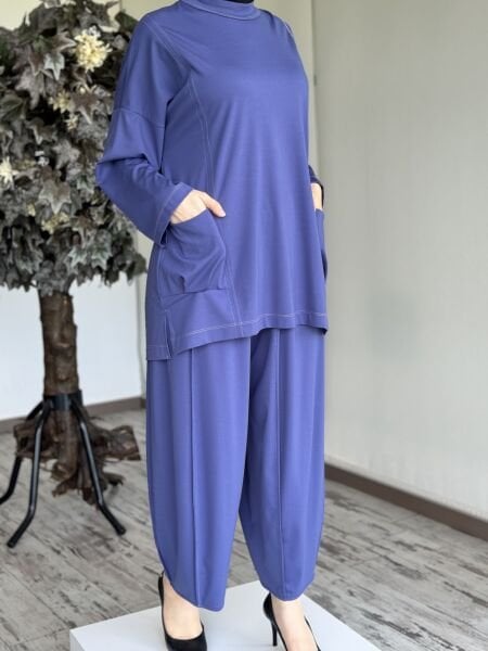 Ghisa Penye Tunik Şalvar Pantolonlu Takım 4691