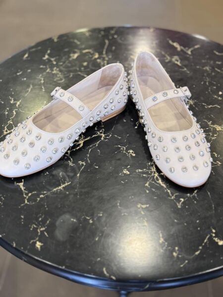 Majensia Kristal Taşlı Deri Babet 151228 BEJ - 36