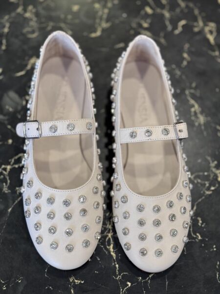 Majensia Kristal Taşlı Deri Babet 151228 BEJ - 37