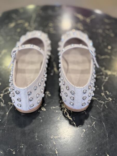 Majensia Kristal Taşlı Deri Babet 151228 BEJ - 39